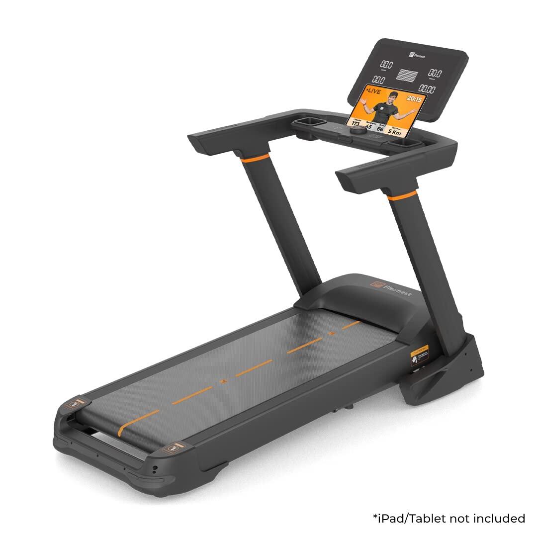 Flexnest Flextread Plus Treadmill Incline Mode Running Pad for Cardio with in-Built Bluetooth Speaker Black