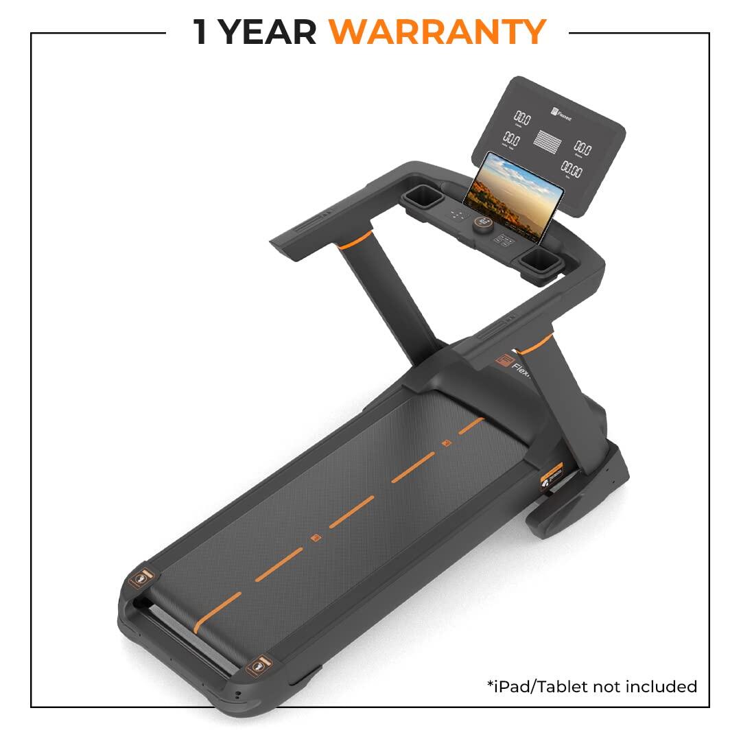 Flexnest Flextread Plus Treadmill Incline Mode Running Pad for Cardio with in-Built Bluetooth Speaker Black