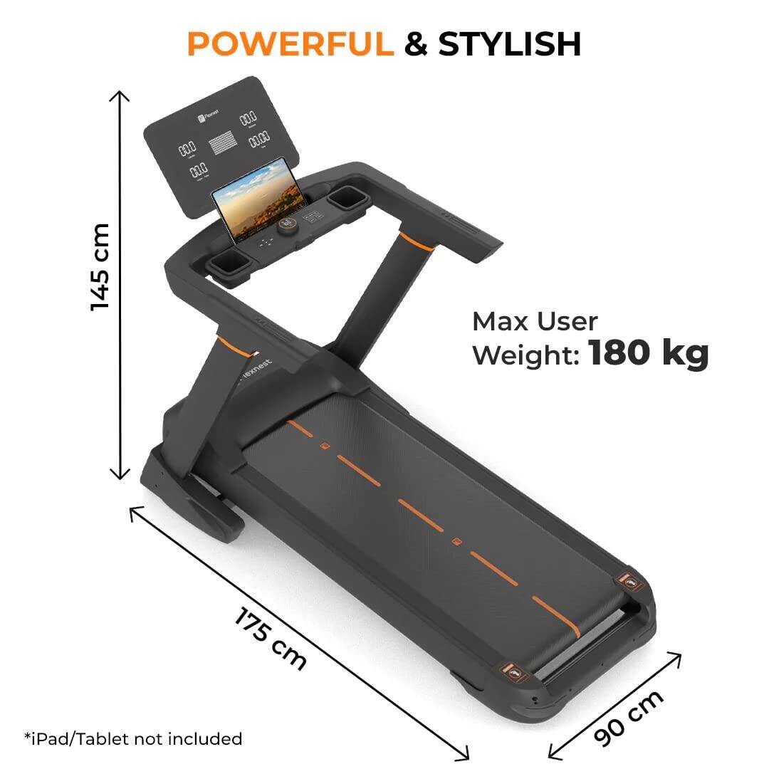 Flexnest Flextread Plus Treadmill Incline Mode Running Pad for Cardio with in-Built Bluetooth Speaker Black -  3