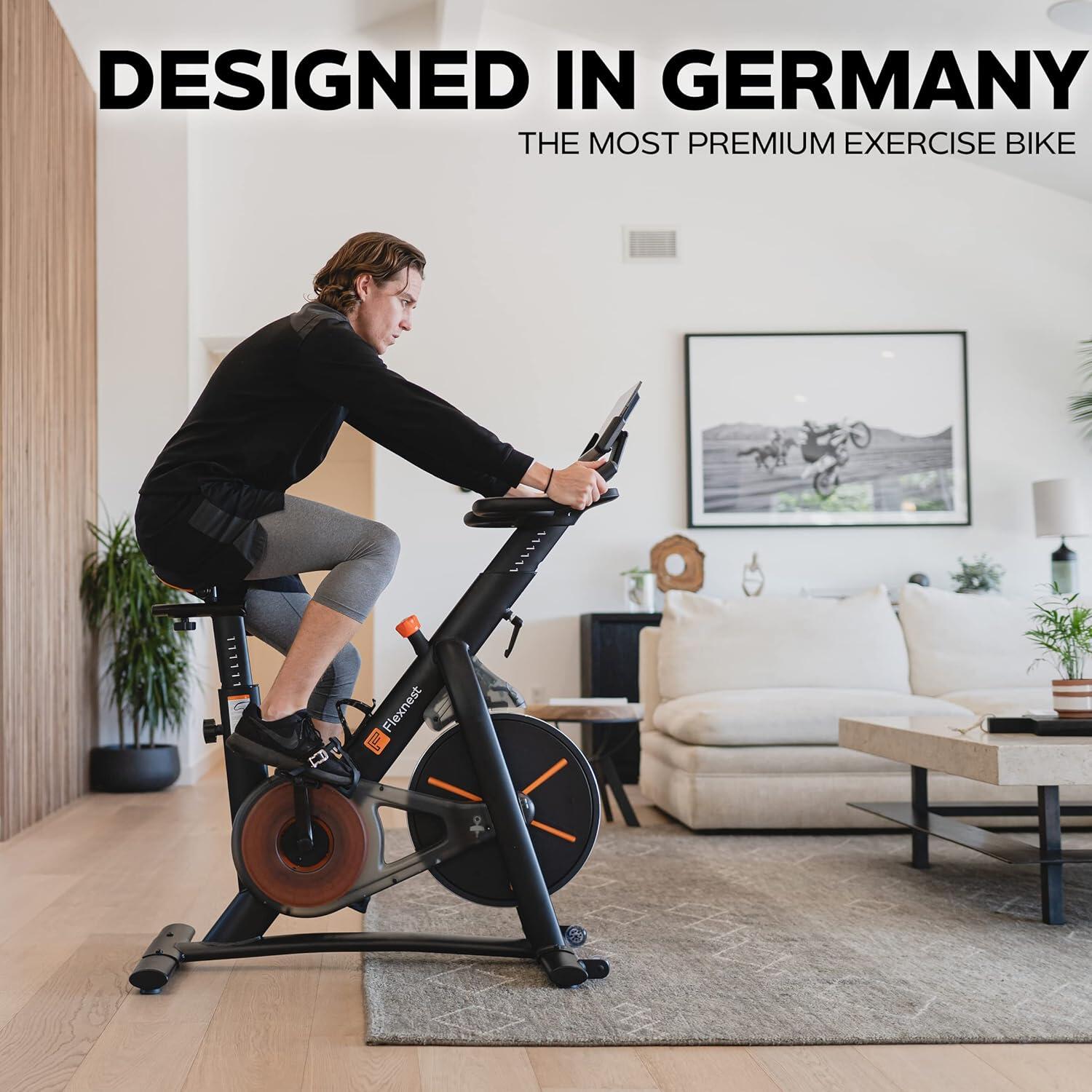 Flexnest Flexbike Spin Exercise Bike with in-built Bluetooth