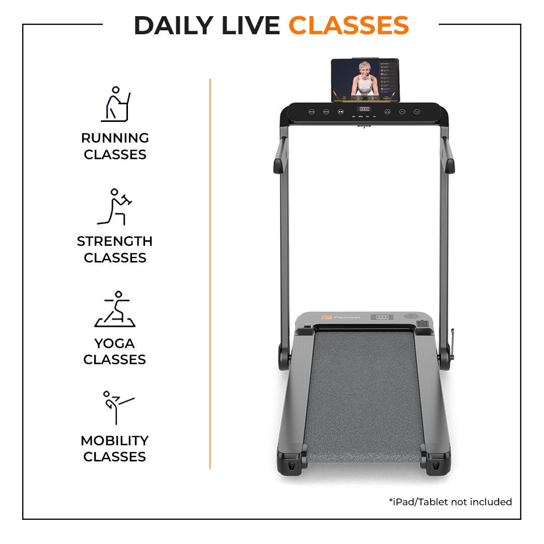 Flexnest Flexpad 2-in-1 Foldable Treadmill Running Pad with Remote for Cardio Black