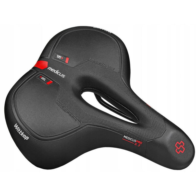 D Sa bicicleta cu gel, Medicus Pro Evo City 6.3, negru, 24.5 x 21 cm