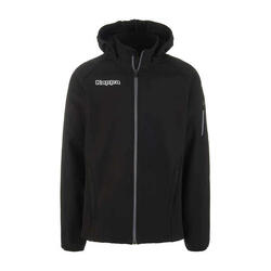 Veste Softshell noire Kappa Valas pour adulte