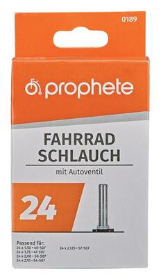 Fahrradschlauch 24 Zoll x 1.75 - 2.125. Autoventil