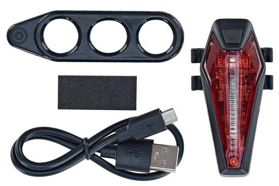 Fanale posteriore LED ricaricabile USB