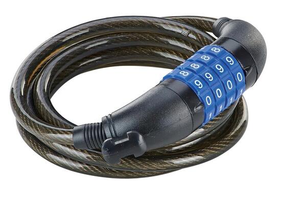 Lucchetto a cavo a spirale con combinazione