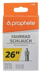 Chambre à air vélo 26 pouces x 1.75 - 2.125, valve Dunlop