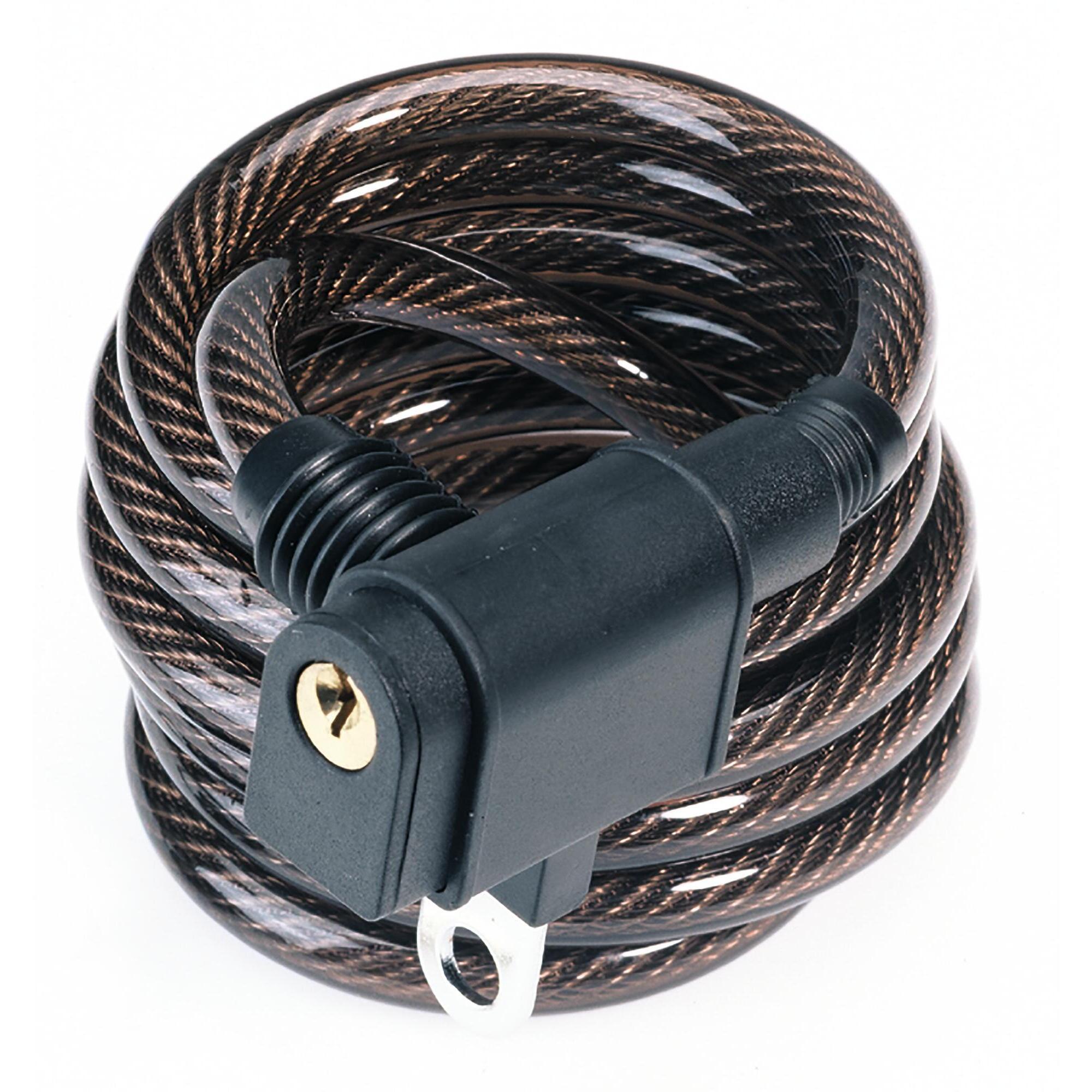 Prophete - Cadenas À Câble Spiralé, 2 Clés - Antivol - Noir - Taille Unique - Decathlon