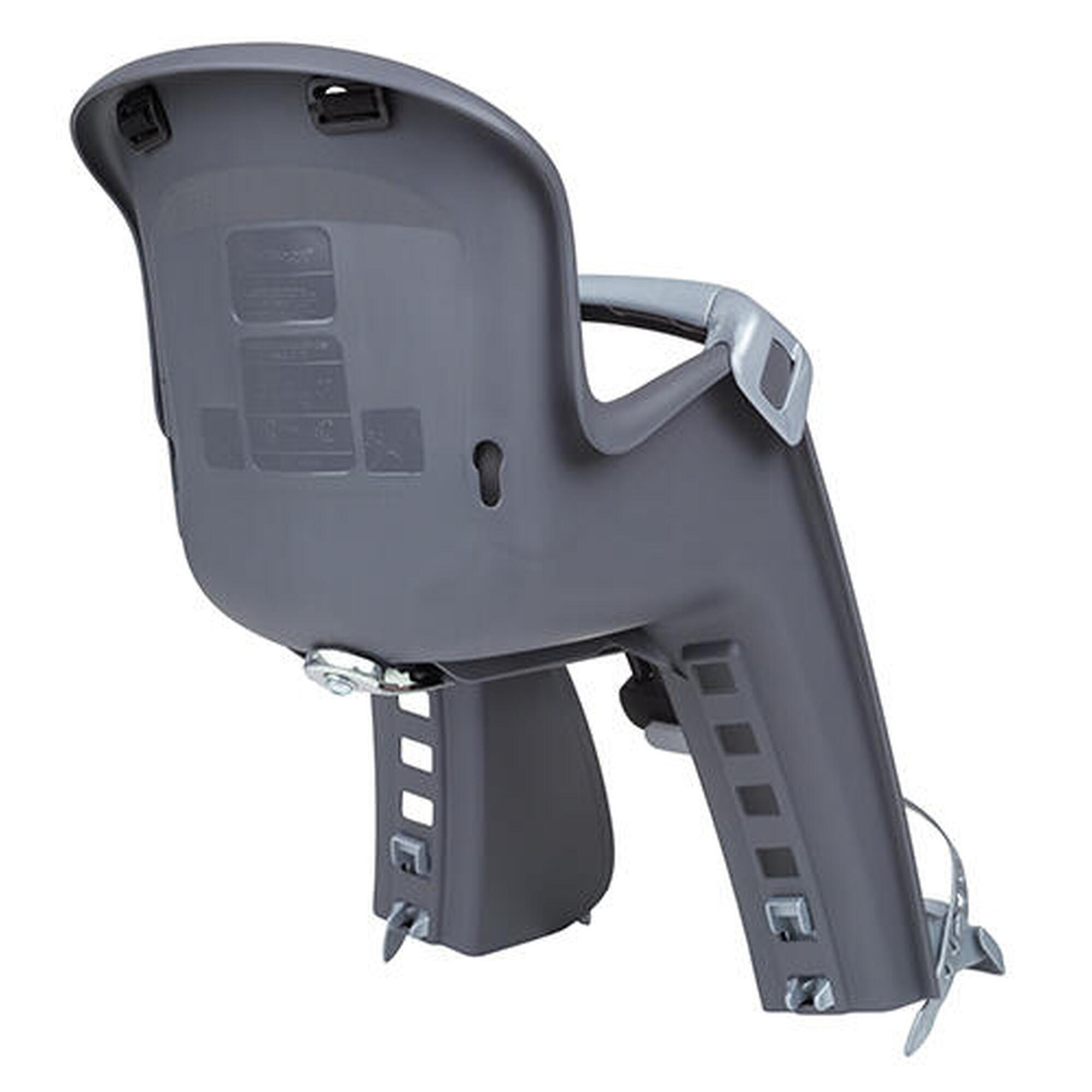 Siège Enfant De Vélo Arrière POLISPORT Bilby Maxi CFS Fixation Porte Bagages   Noir Gris Fonc%c3%a9