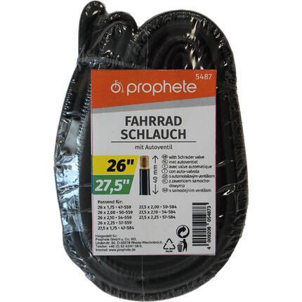 Dętka rowerowa 26 cali x 1.75 - 2.125, zawór Dunlop