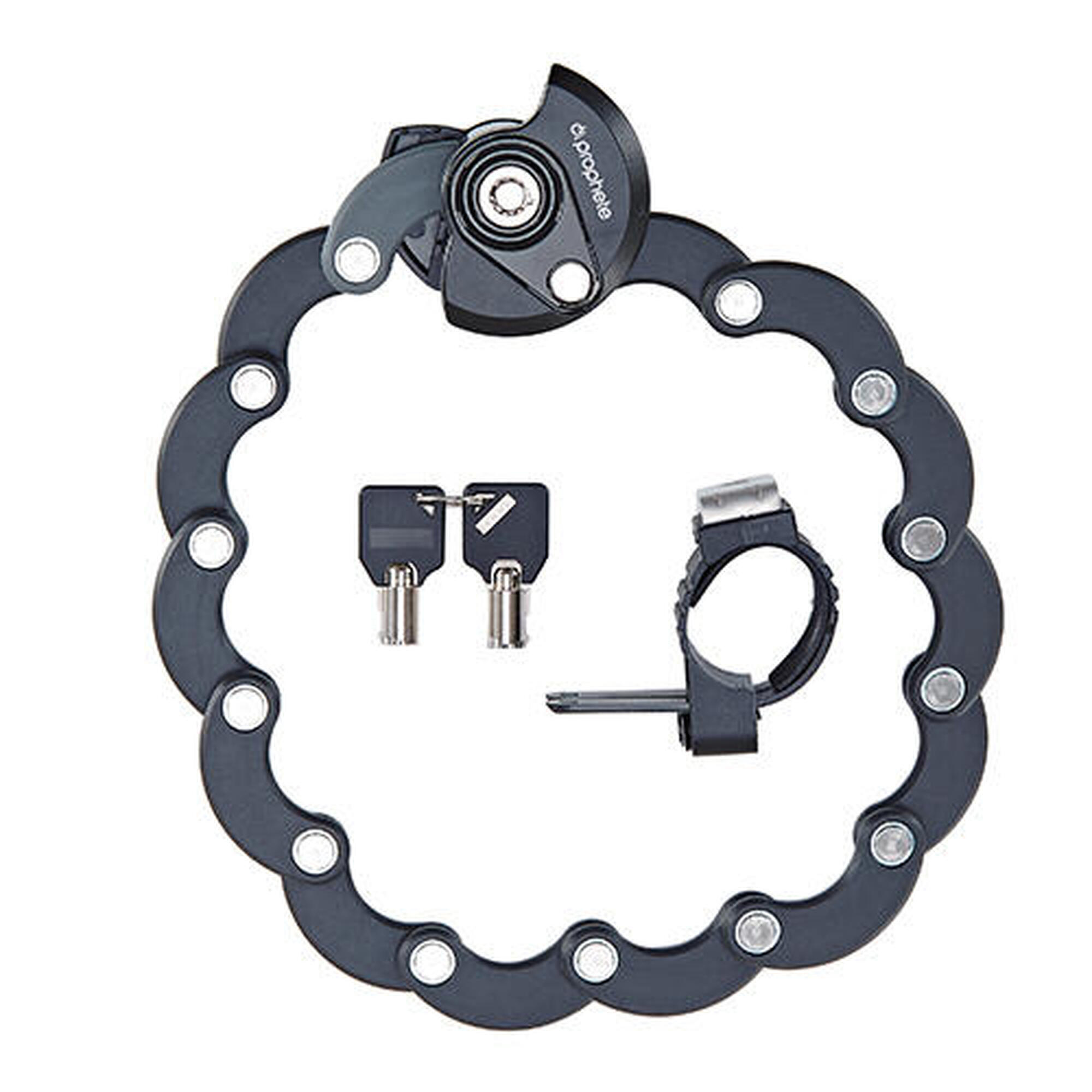 Prophete - Prophete Serrure Pliable Ronde - Antivol - Noir - Taille Unique - Decathlon