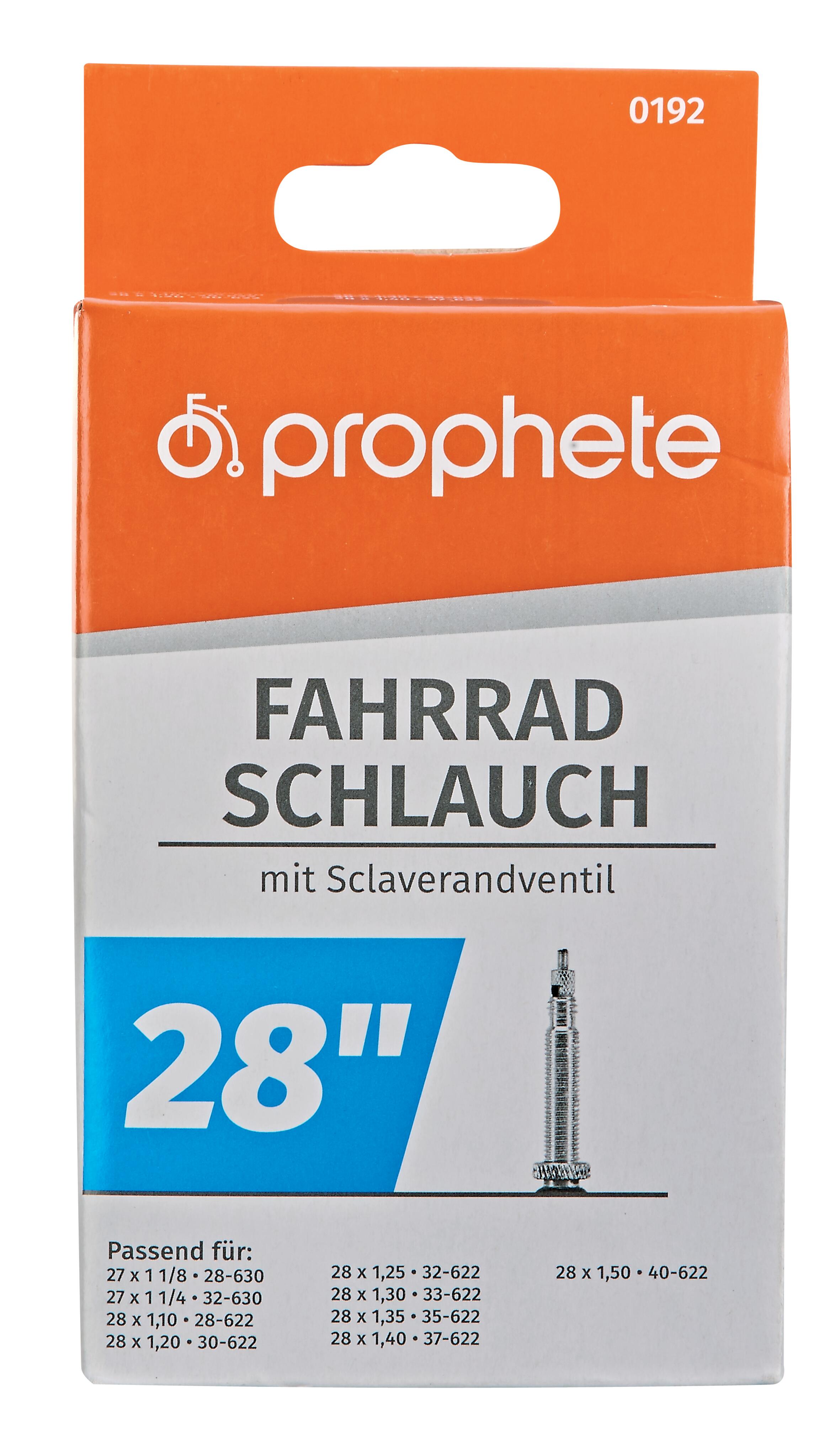 PROPHETE Camera d'aria 27 pollici x 1 1/8 - 28 pollici x 1.50, valvola Sclaverand