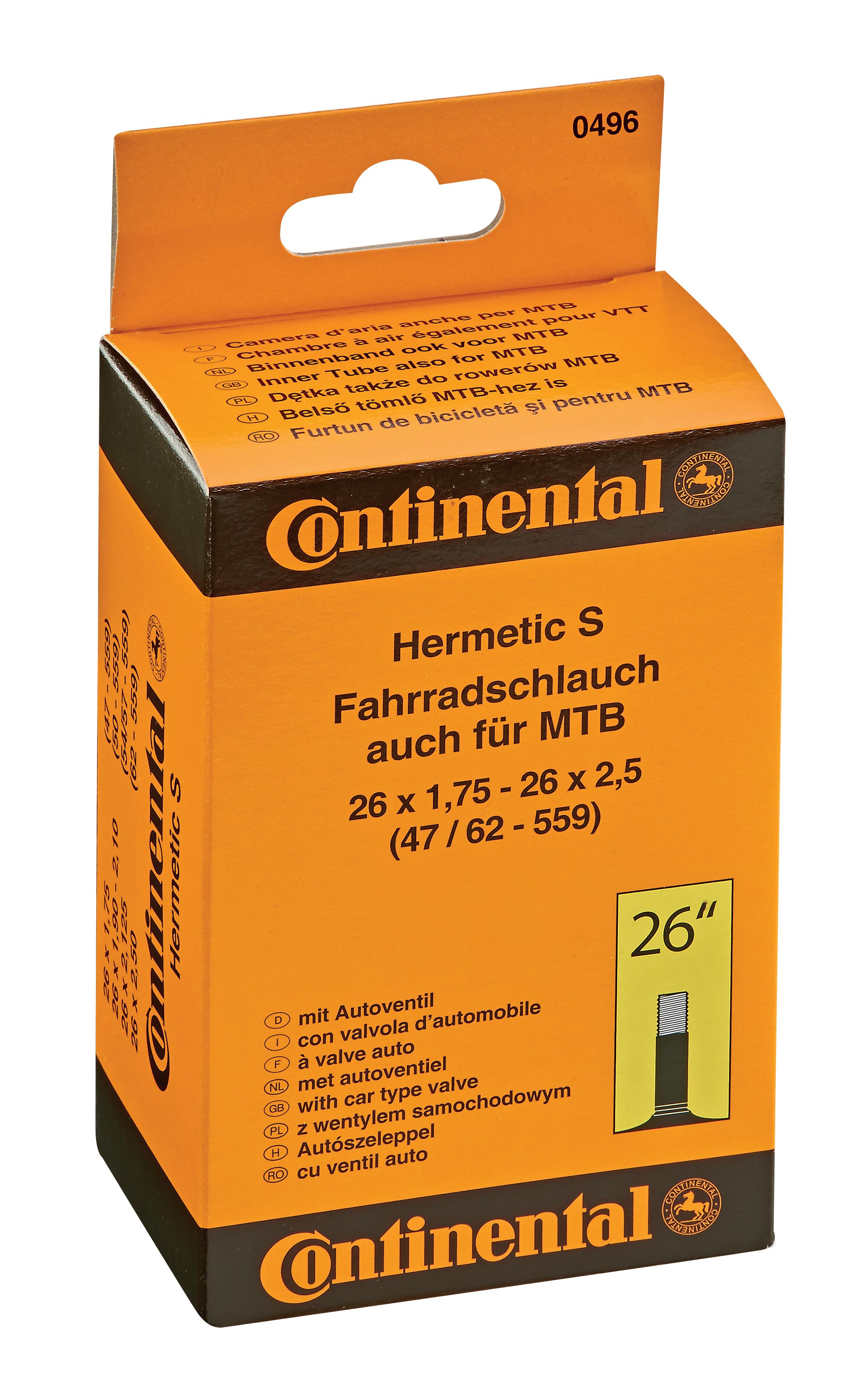 Dętka CONTINENTAL 26 cali x 1.75 - 2.125, wentyl samochodowy 2/2