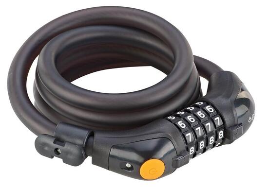 Lucchetto a cavo a spirale con combinazione