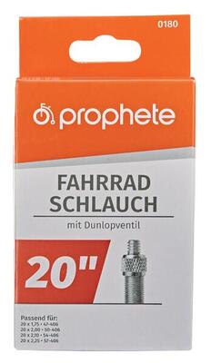 Fietsbinnenband 20" x 1.75 - 2.125. dunlop-ventiel