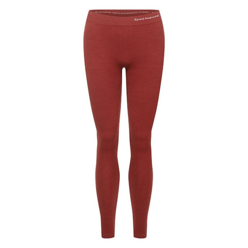 Damskie legginsy termoaktywne Fjord Nansen Oxiva Merino oaky red L/XL