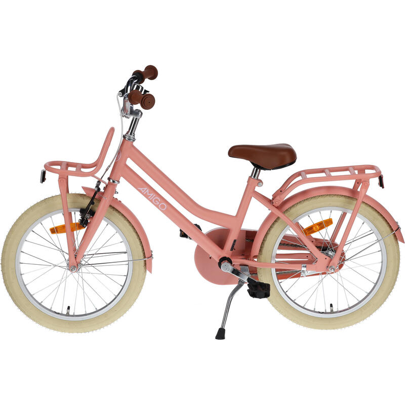 AMIGO Vélo fille Bella 18 Pouces Fille Frein à rétropédalage Saumon