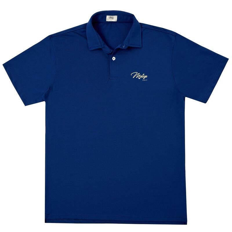 Polo de Golf MG Essential Manga Curta Homem Azul Marinho