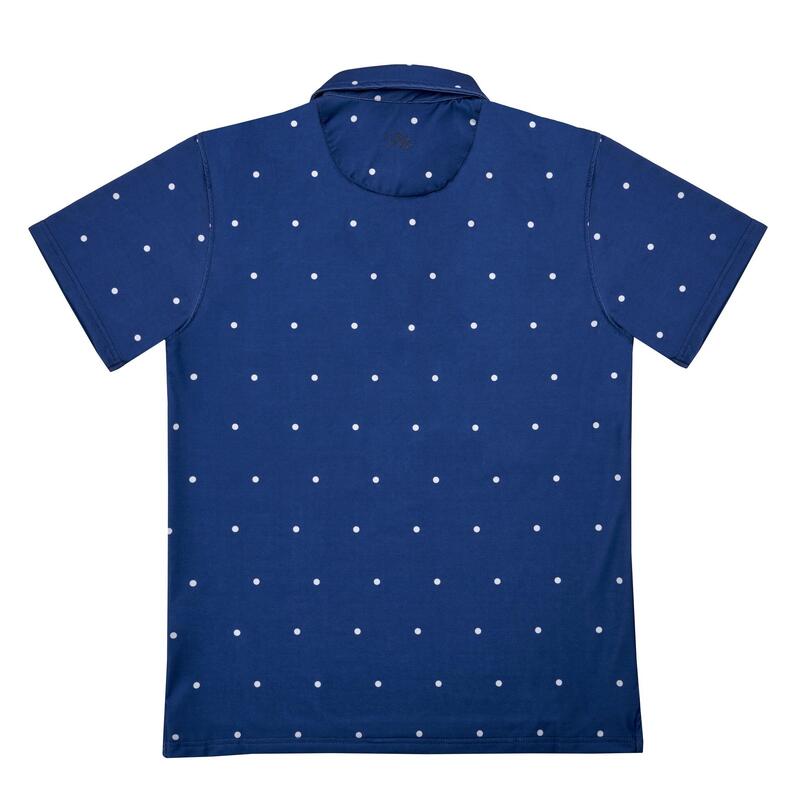 Polo da Golf Pallina da Golf Manica Corta Uomo Blu Navy