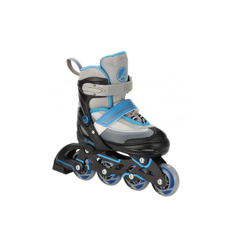 AMIGO 2-in-1 inlineskates en schaatsen junior zwart/blauw