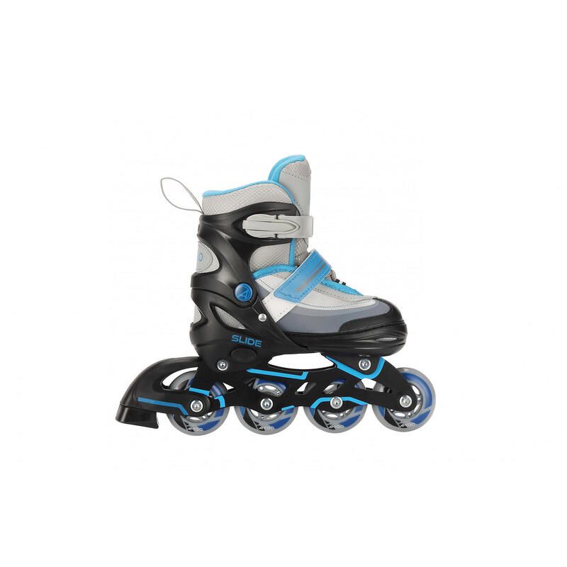 AMIGO 2-in-1 inlineskates en schaatsen junior zwart/blauw