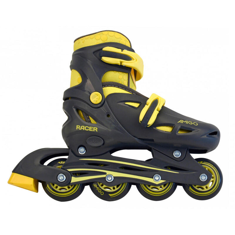 AMIGO inlineskates Racer junior polypropyleen geel