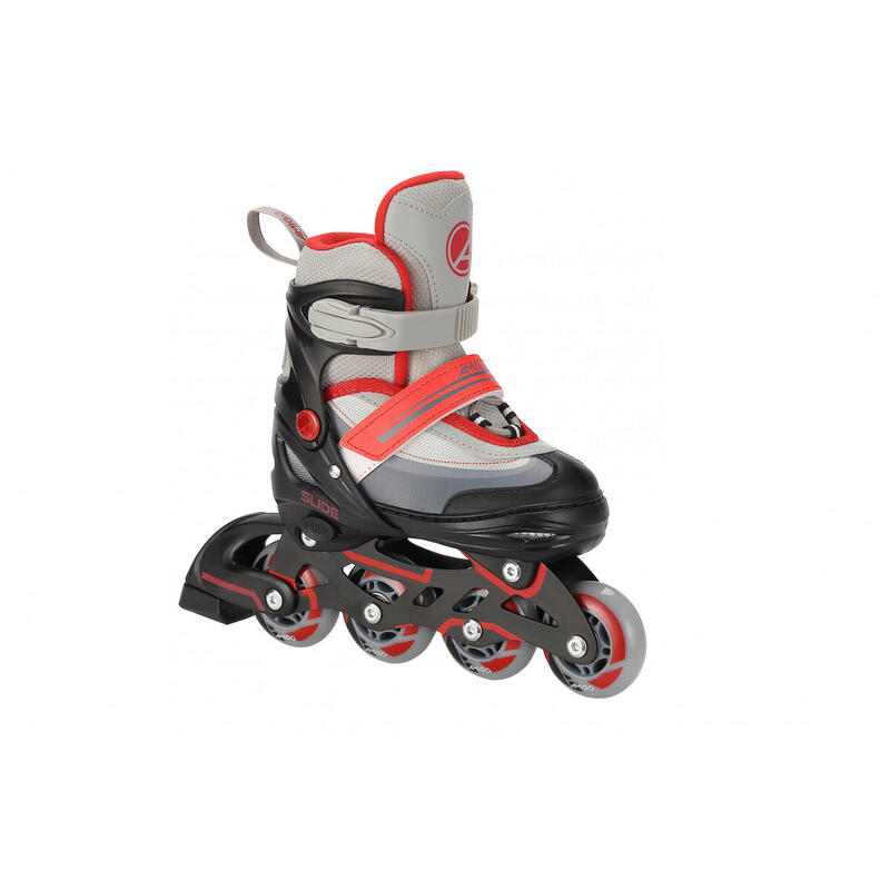 AMIGO 2-in-1 inlineskates en schaatsen junior zwart/rood