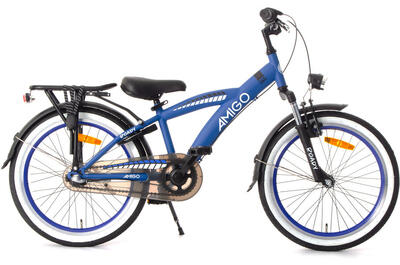 AMIGO Kinderfahrräder Jungen Roady 20 Zoll Jungen 3G Rücktrittbremse Blau