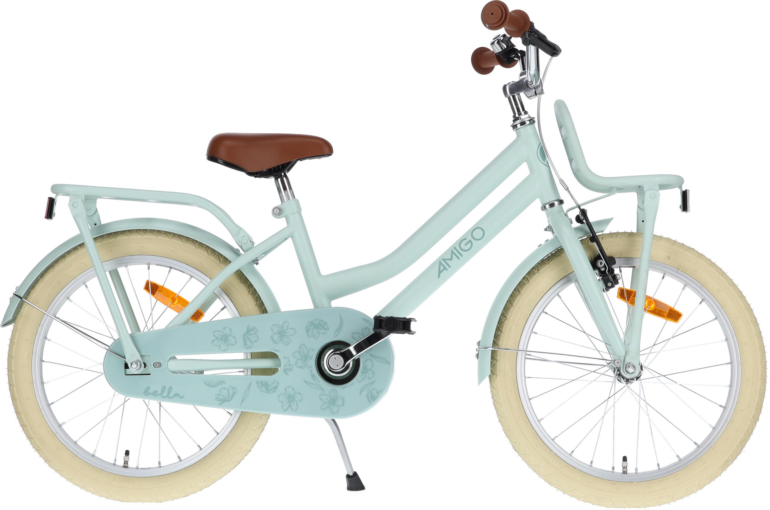 AMIGO AMIGO Meisjesfiets Bella 18 Inch 29 cm Meisjes Terugtraprem Groen