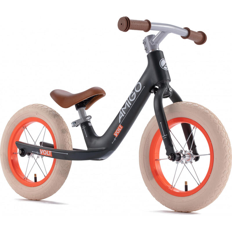 AMIGO Loopfiets met 2 wielen Volt Loopfiets 12 Inch Junior Donkergrijs