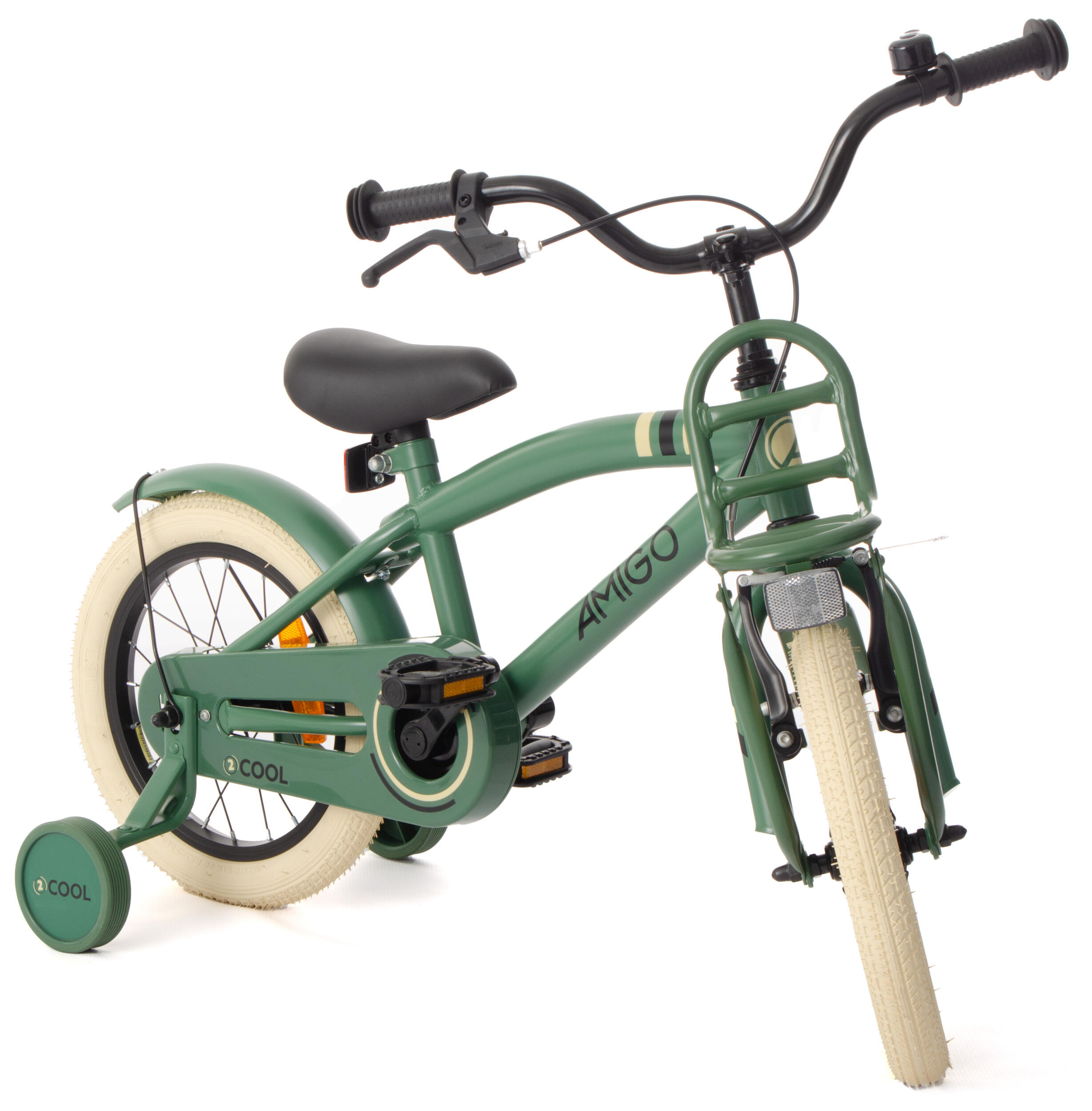 AMIGO Jongensfiets 2Cool 14 Inch Jongens Terugtraprem Groen 4/7