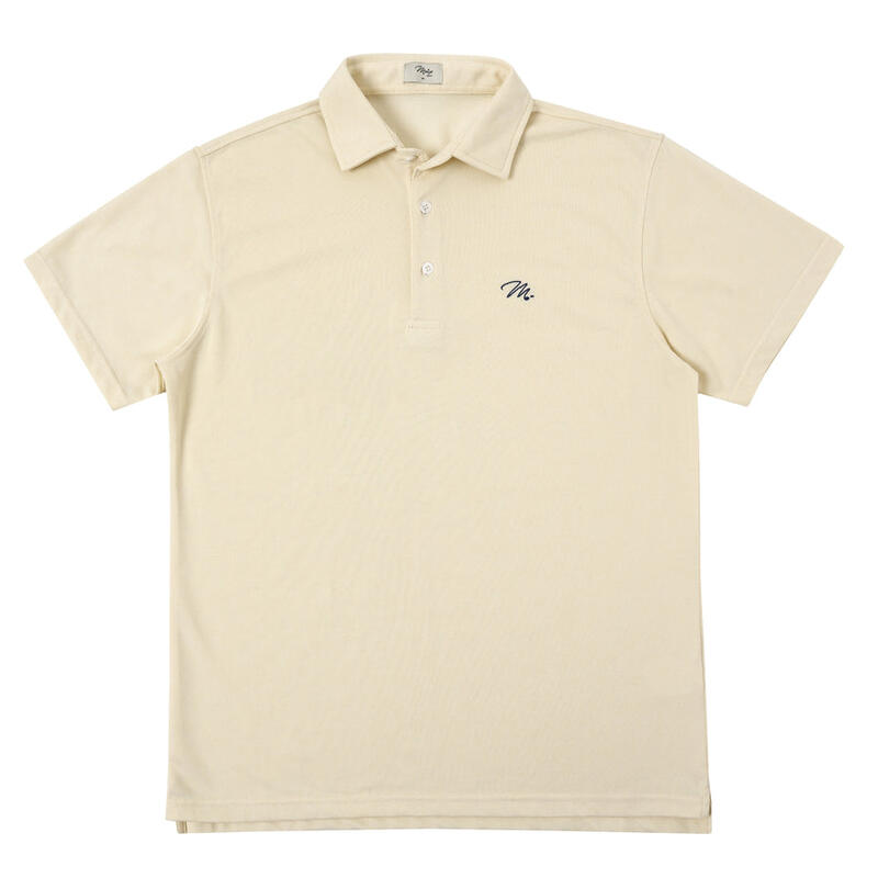 Polo da Golf Eco Piqué Manica Corta Uomo Beige