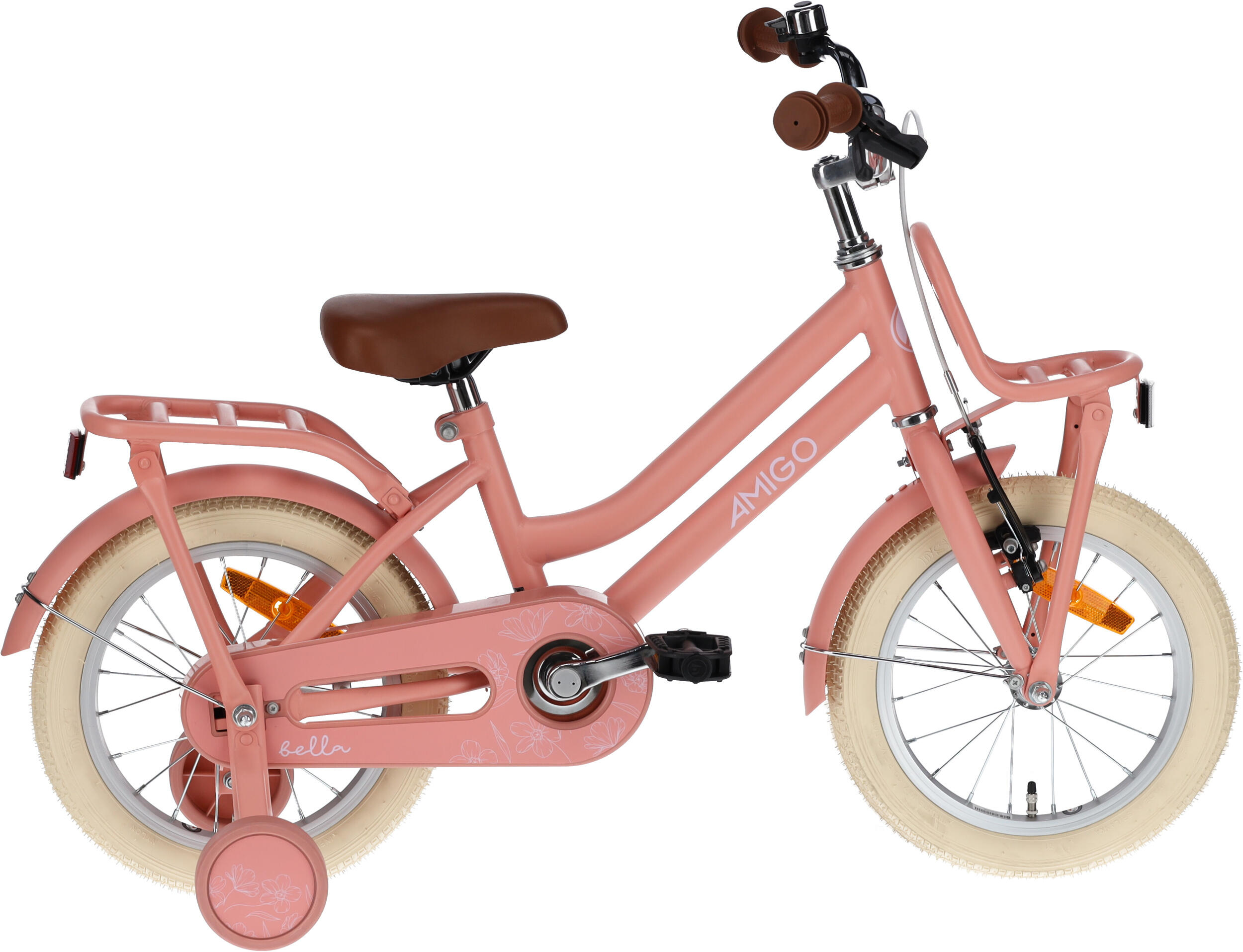 AMIGO AMIGO Kinderfahrräder Mädchen Bella 14 Zoll 24 cm Mädchen Rücktrittbremse
