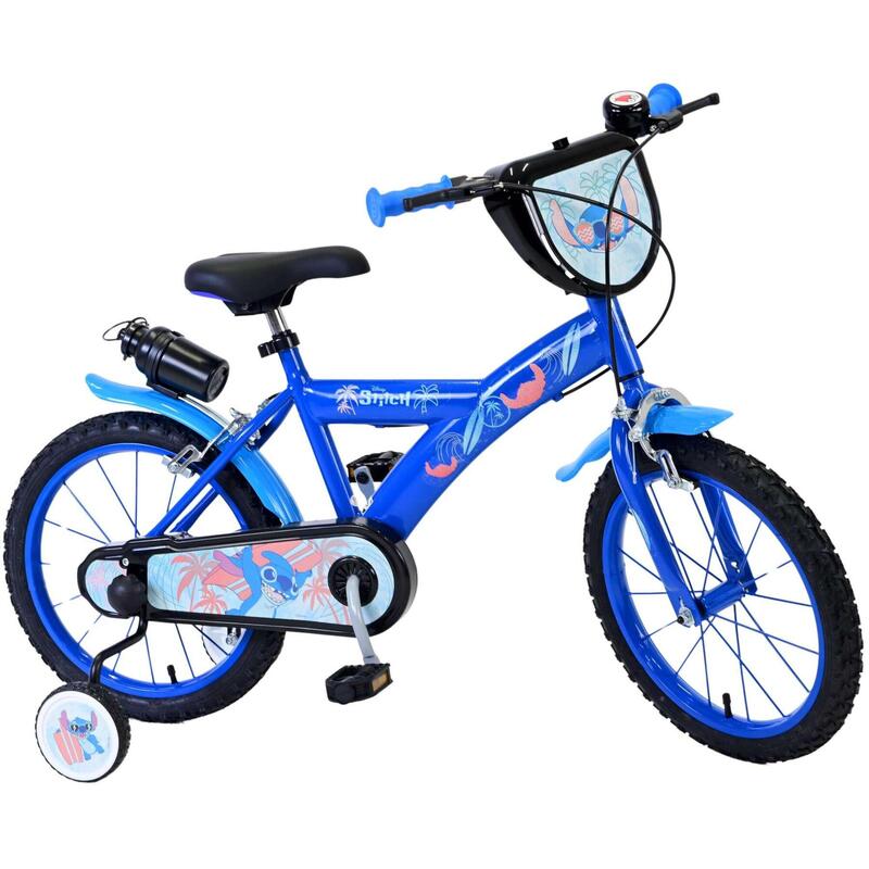 VOLARE BICYCLES Kinderfahrrad  Disney Stitch, 16  Zoll, ohne Rücktrittbremse