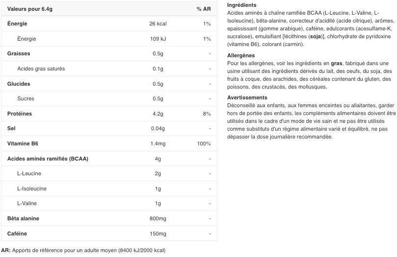 BCAA in polvere - BCAA Xplode Powder Energy - Punch alla Frutta 500g 2/3