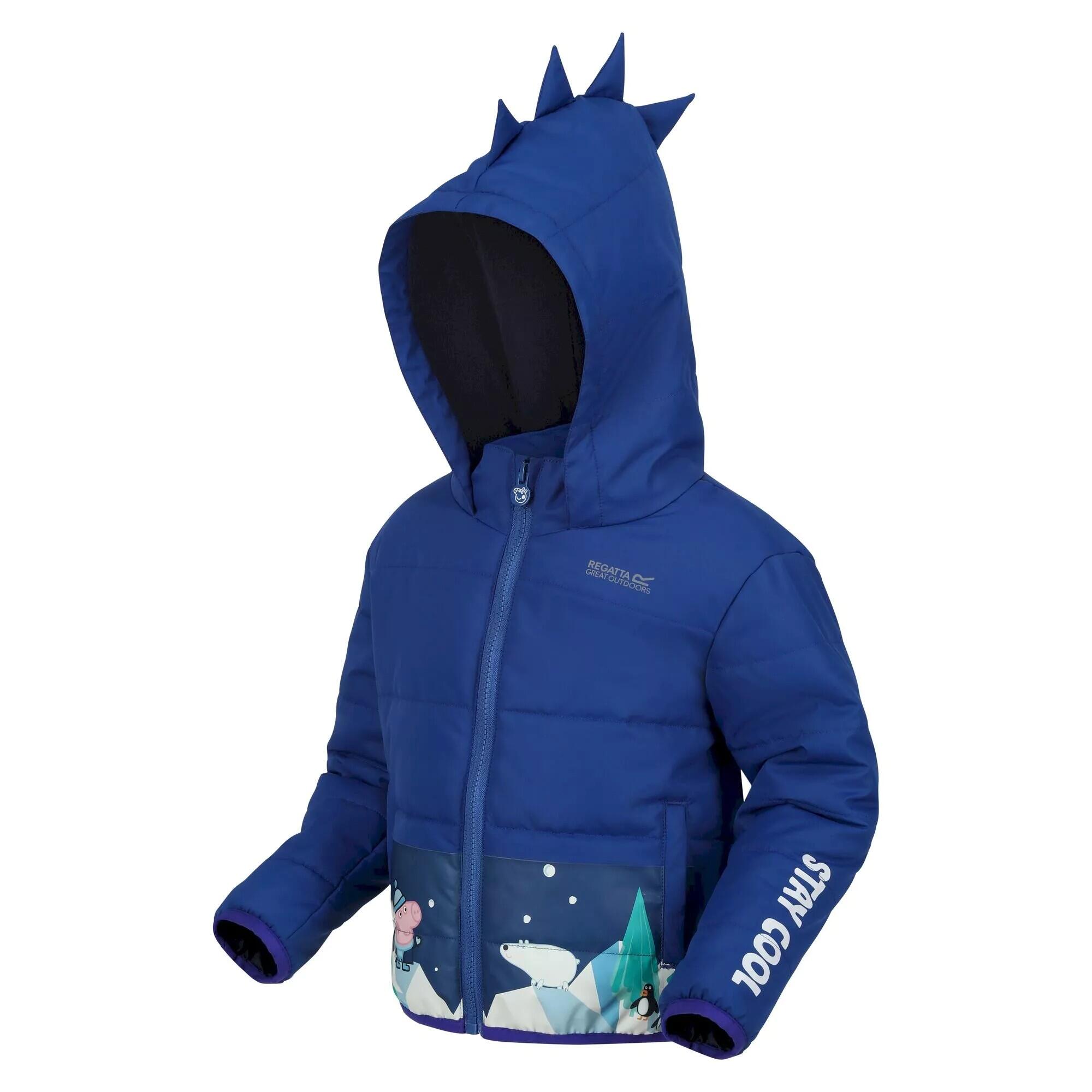 Boys' quilted jacket (Blue)