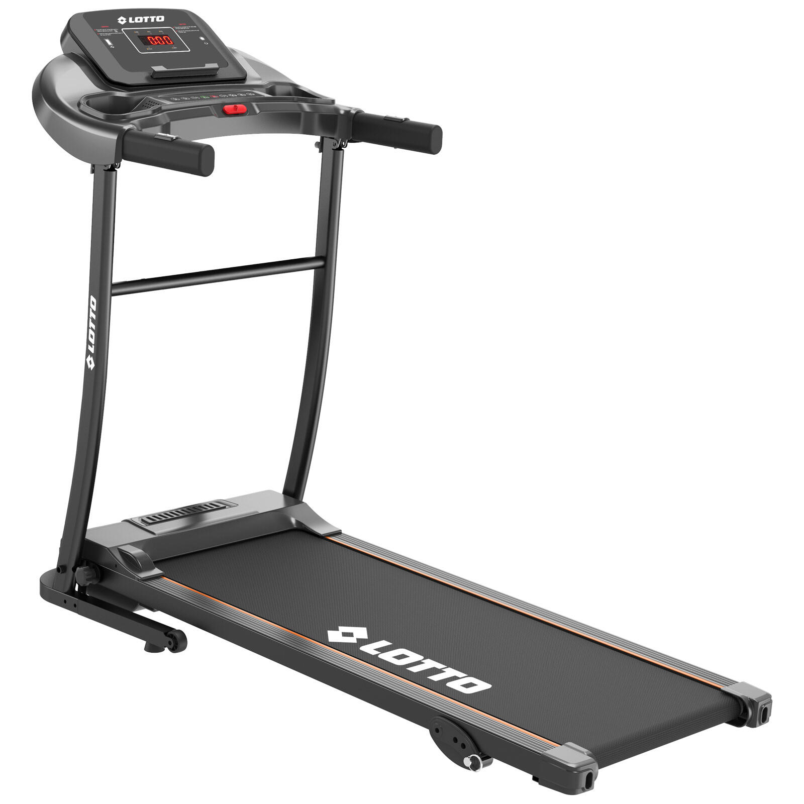 Lotto - Lotto Optima Tapis De Course Electrique Pliable, Max 100kg, Bluetooth,110x40 Cm - Tapis De Course - Noir - Taille Unique - Decathlon