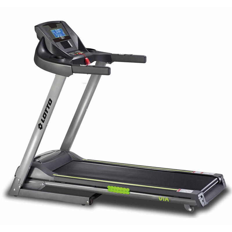 LOTTO Via Tapis de Course Electrique Pliable, Max 120kg, Bluetooth,1-16 km/h