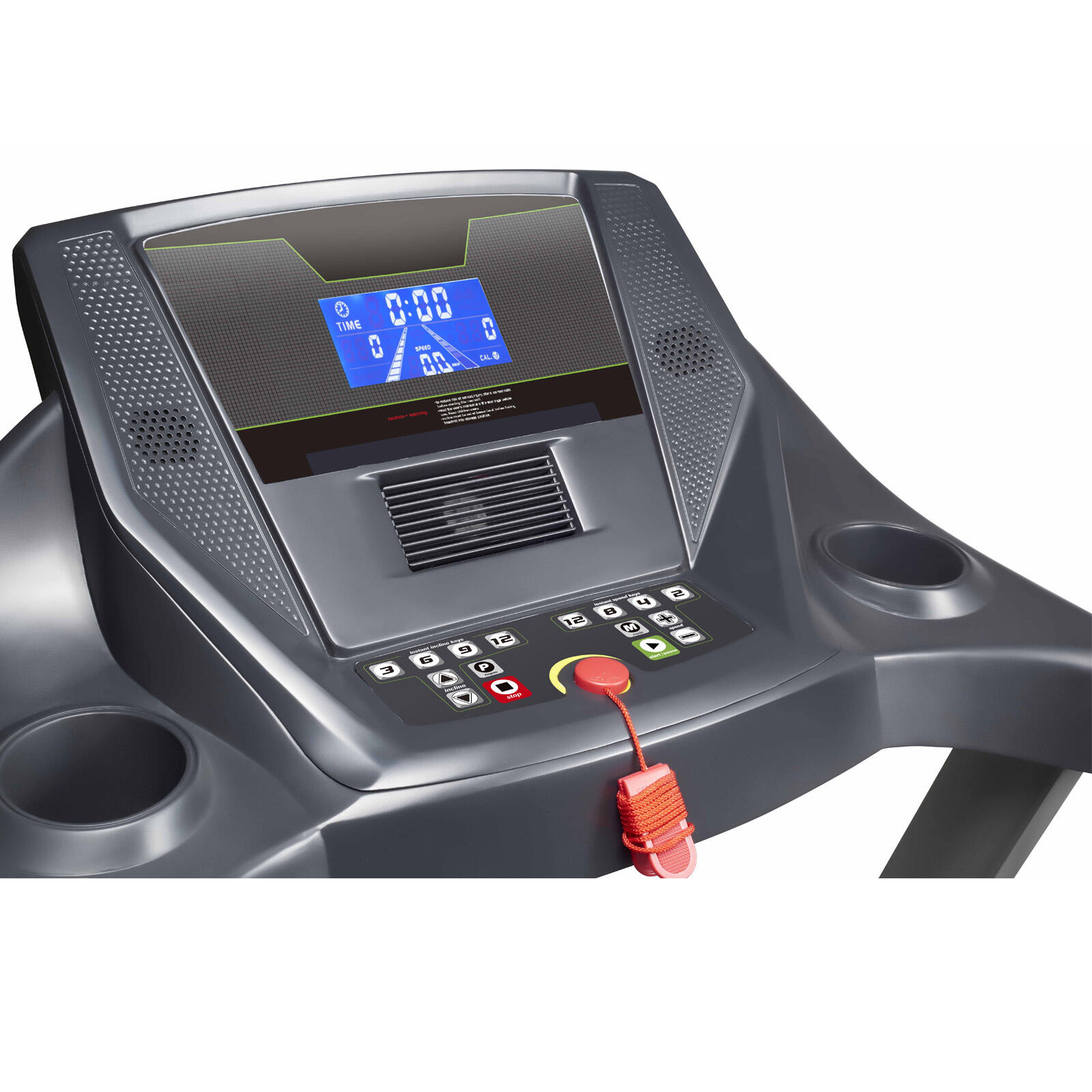 Tapis Roulant Elettrico Pieghevole Lotto Con Motore 3.75 CV, Inclinazione Automatica 12 Livelli, Bluetooth E 40 Programmi