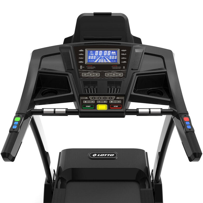 LOTTO Grande Tapis roulant elettrico pieghevole,max.130kg,Bluetooth,1-20 km/h