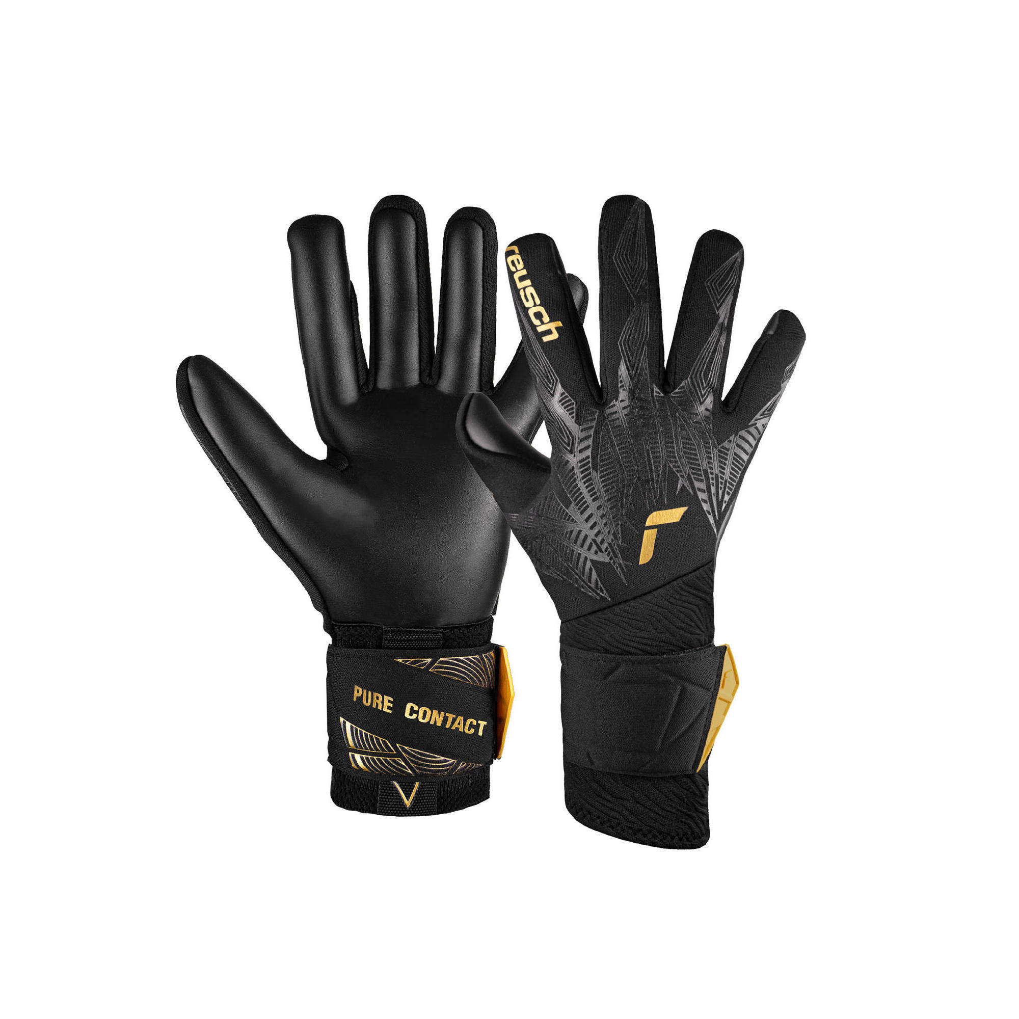 Reusch - Reusch Gants De Gardien Pure Contact Infinity - Gants De Gardien - Jaune|noir - 10 À 12 Ans - Decathlon