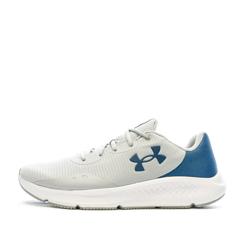 Chaussures de Running Blanc/Bleu Homme Under Armour Charged Pursuit 3 Tech