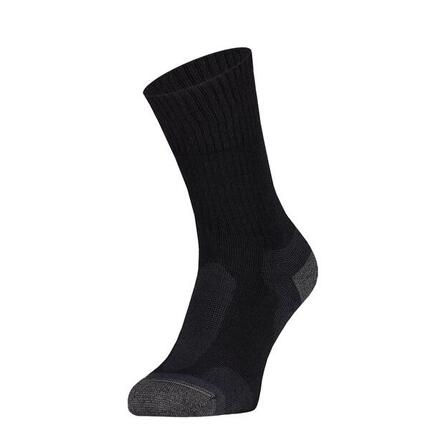 S59 Lot de 2 Paires de Chaussettes Outdoor Laine Mérinos Noir 46/48