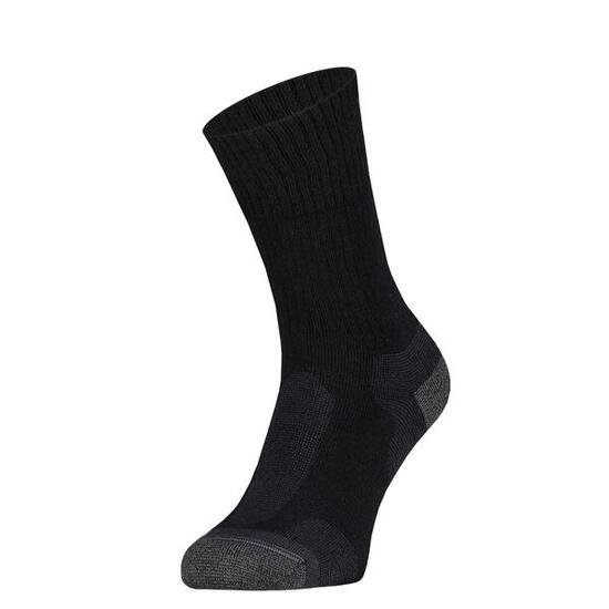 S59 Lot de 2 Paires de Chaussettes Outdoor Laine Mérinos Noir 46/48
