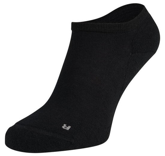 Lot de 6 paires de Chaussettes Sneakers en Laine Mérinos S17 Noir