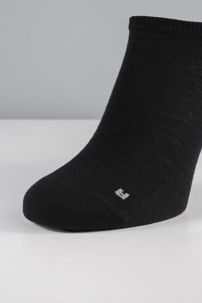 S17 Merino Wollen Sneakersokken 6-Pack Zwart 3/5