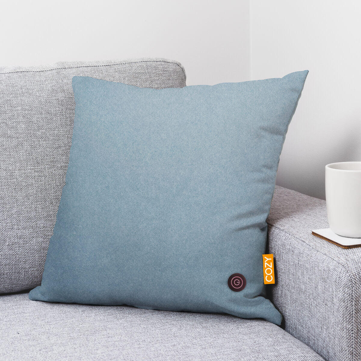 Cozy Heated Cushion UNA (45cm x 45cm) - Royal Blue 2/4