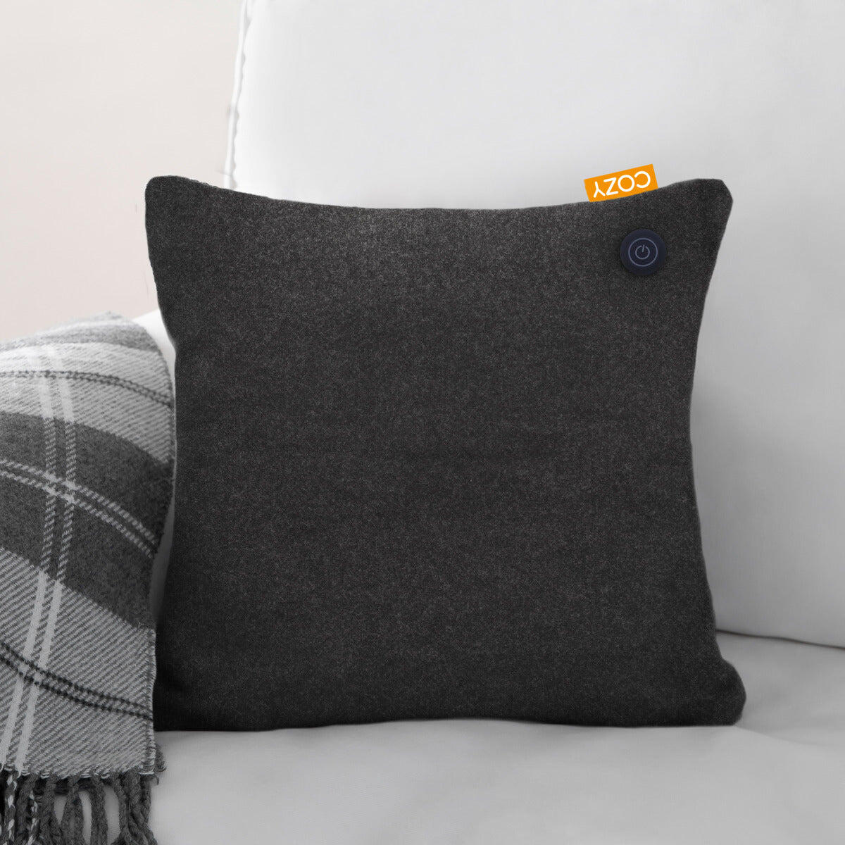 Cozy Heated Cushion UNA (45cm x 45cm) - Onyx 2/4