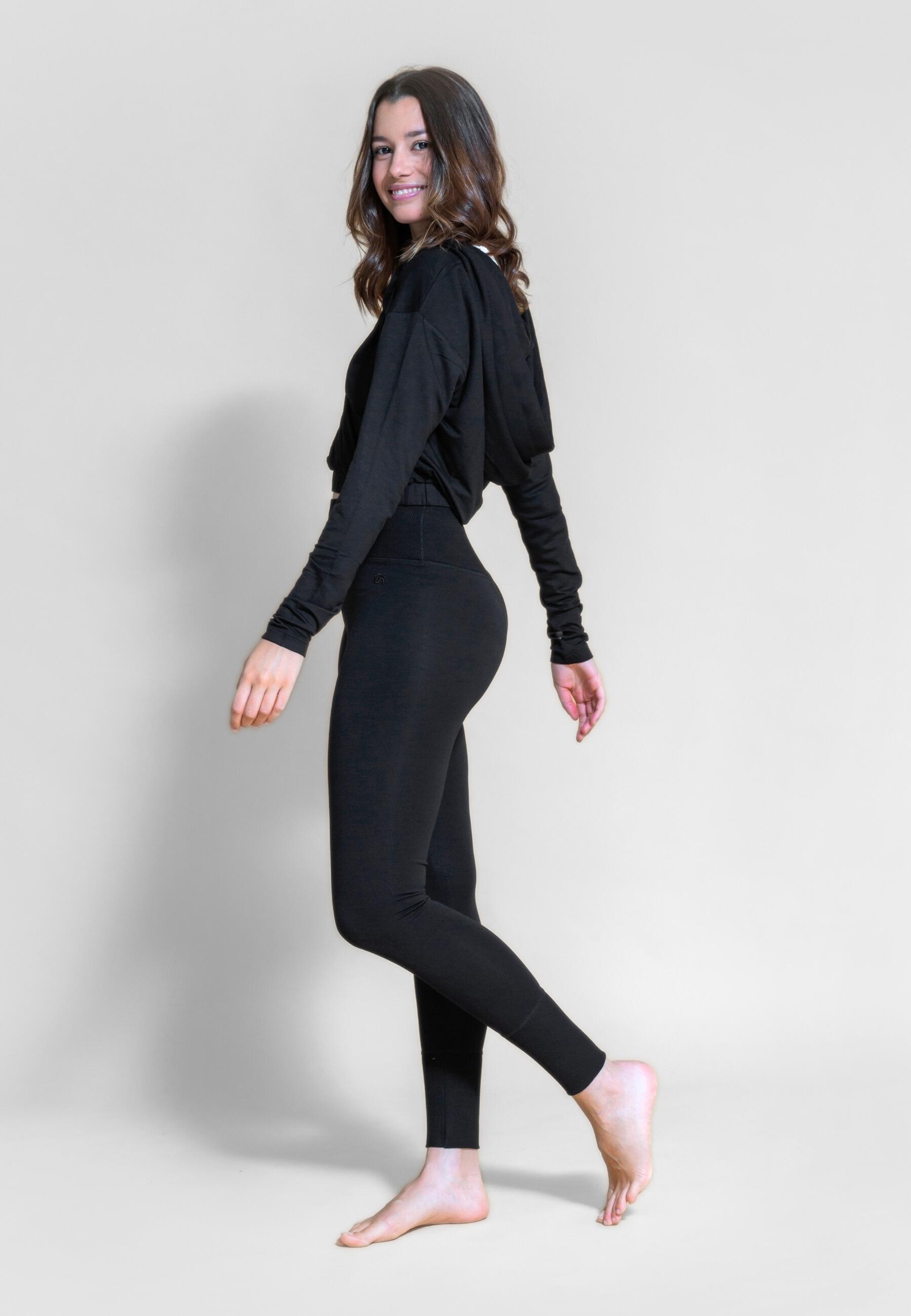 Sudadera Yoga Pilates Shambhala Niyama Negro Viscosa Ecovero