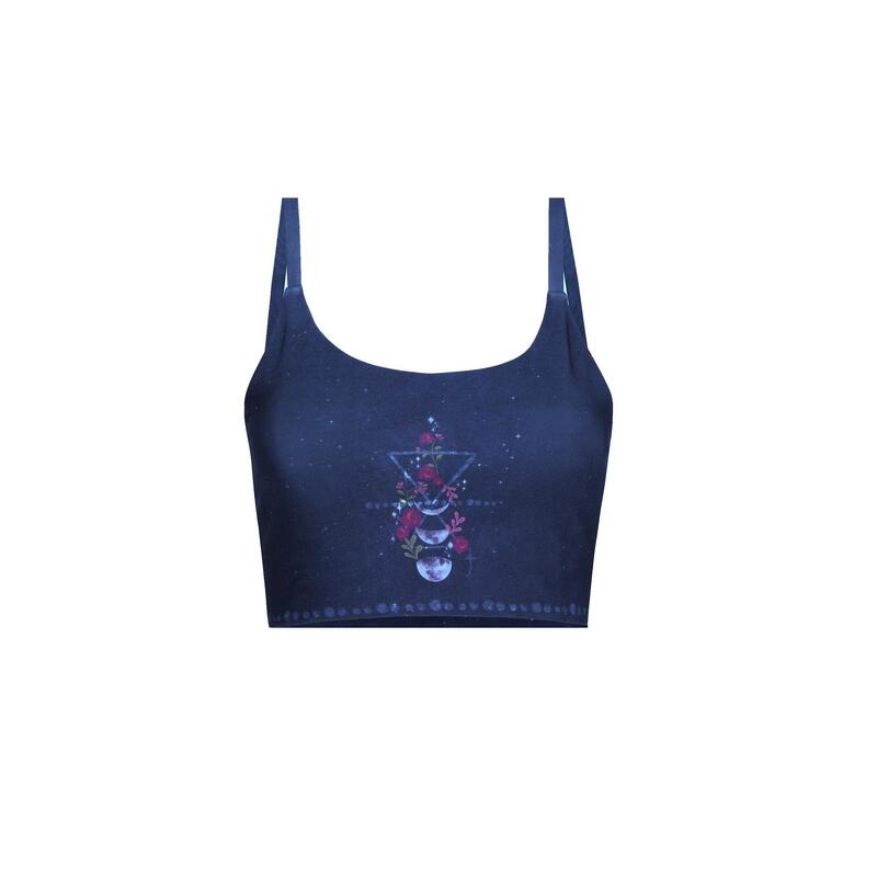 Sujetador Yoga Pilates Shambhala Kosha Luna Floral Poliéster Reciclado